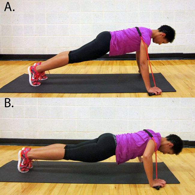 Resistance Band Push-Ups