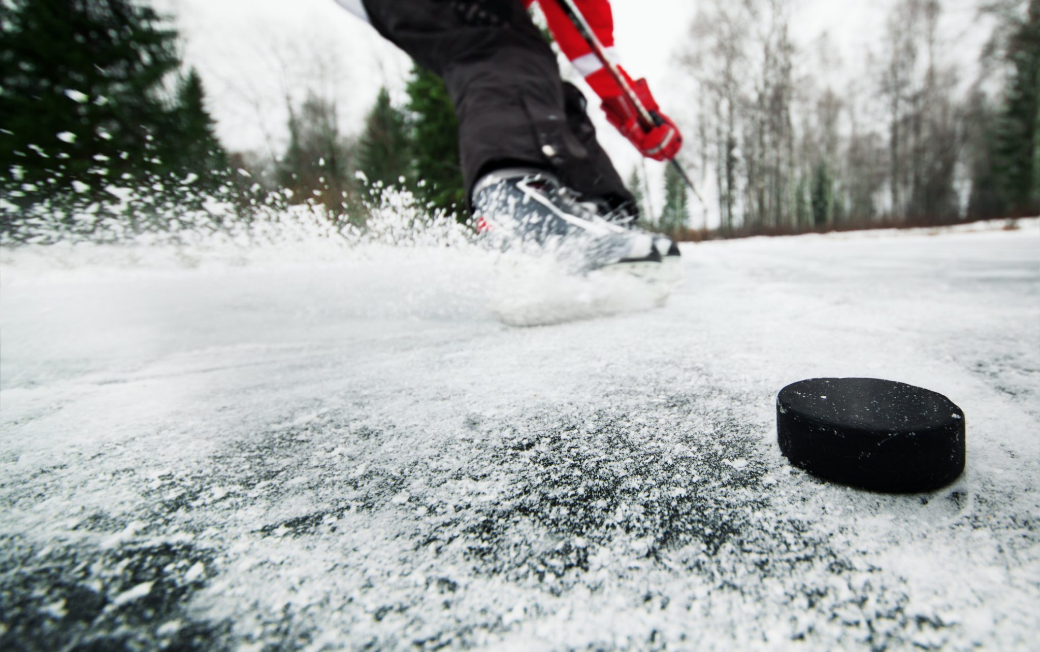 endurance athletes pandemic hockey puck and stick