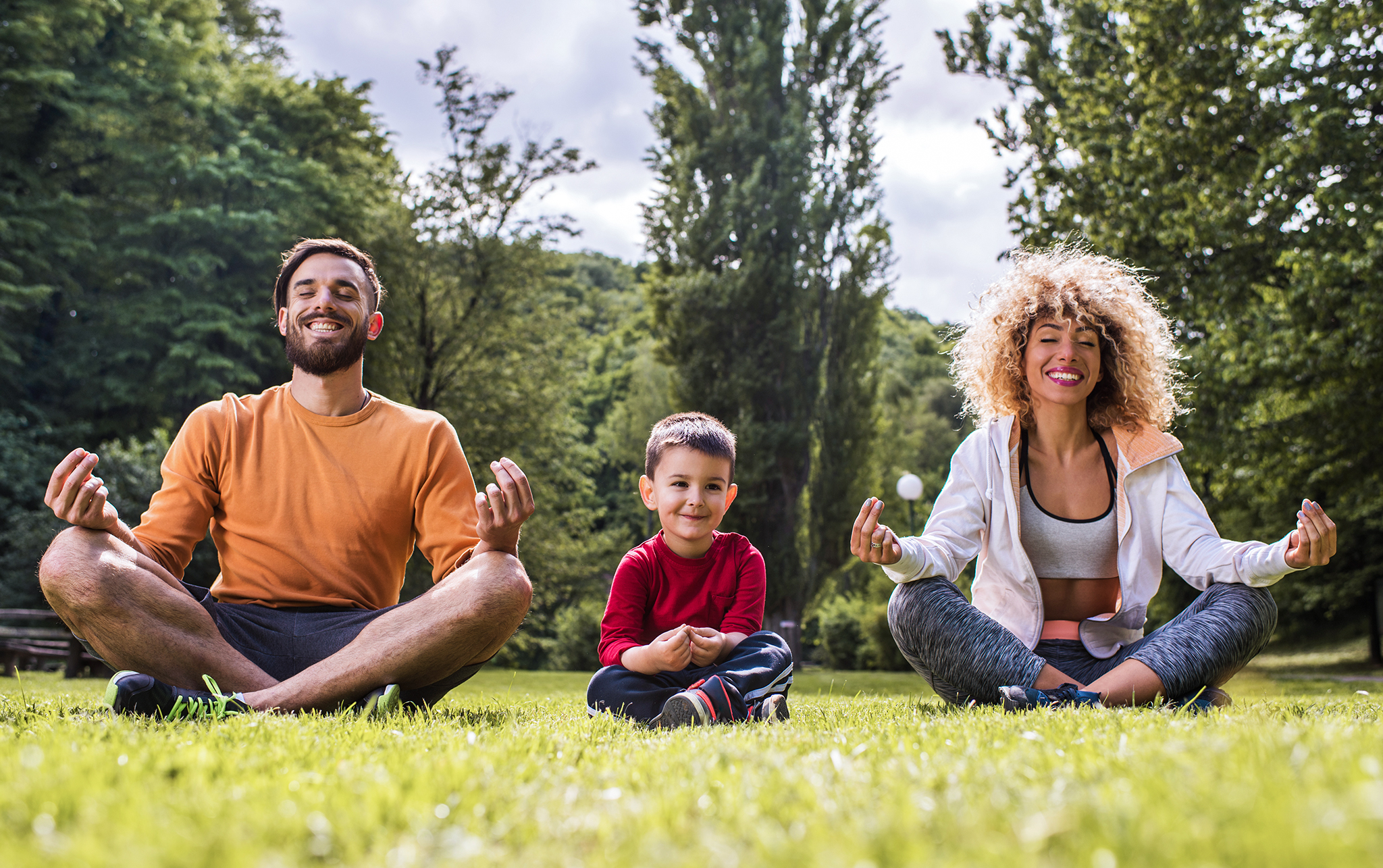 meditating with children